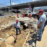 Concluye Capama reparación de fuga en la avenida Cuauhtémoc
