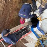 Avanza Capama en reparación de fuga en el acueducto Papagayo I
