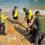 Promueve Ecología limpieza en playa La Angosta por Semana del Medio Ambiente