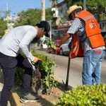 Recupera Gobierno Municipal imagen urbana de Ruiz Cortines con brigada integral