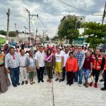 Inaugura Leticia Lozano rehabilitación de calle Flores Magón en la colonia Progreso