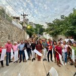Da Leticia Lozano Zavala banderazo a rehabilitación de la calle Villa Vera